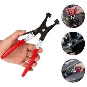 Auto Repair Plier,Hose Clamp Pliers Heavy Duty Hose Clamp Tool with Locking Device and Non-Slip Handle Removal and Installation Tool for Ring-Type and Flat-Band Hose Clamps