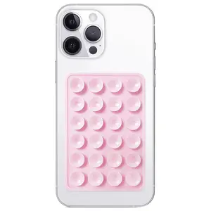 Silicone Suction Phone Case Mount, Non Slip Sticky Phone Grip for Cellphone, Silicon Adhesive Suction Cup Phone Mount, Strong Grip Holder for Selfies and Videos, Durable Smartphone Accessories, Phone Holder Design