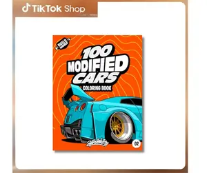 100 Modified Cars Coloring Book: Fun automotive adventure with 100 coloring pages for kids & teens Ages 6-18 Paperback