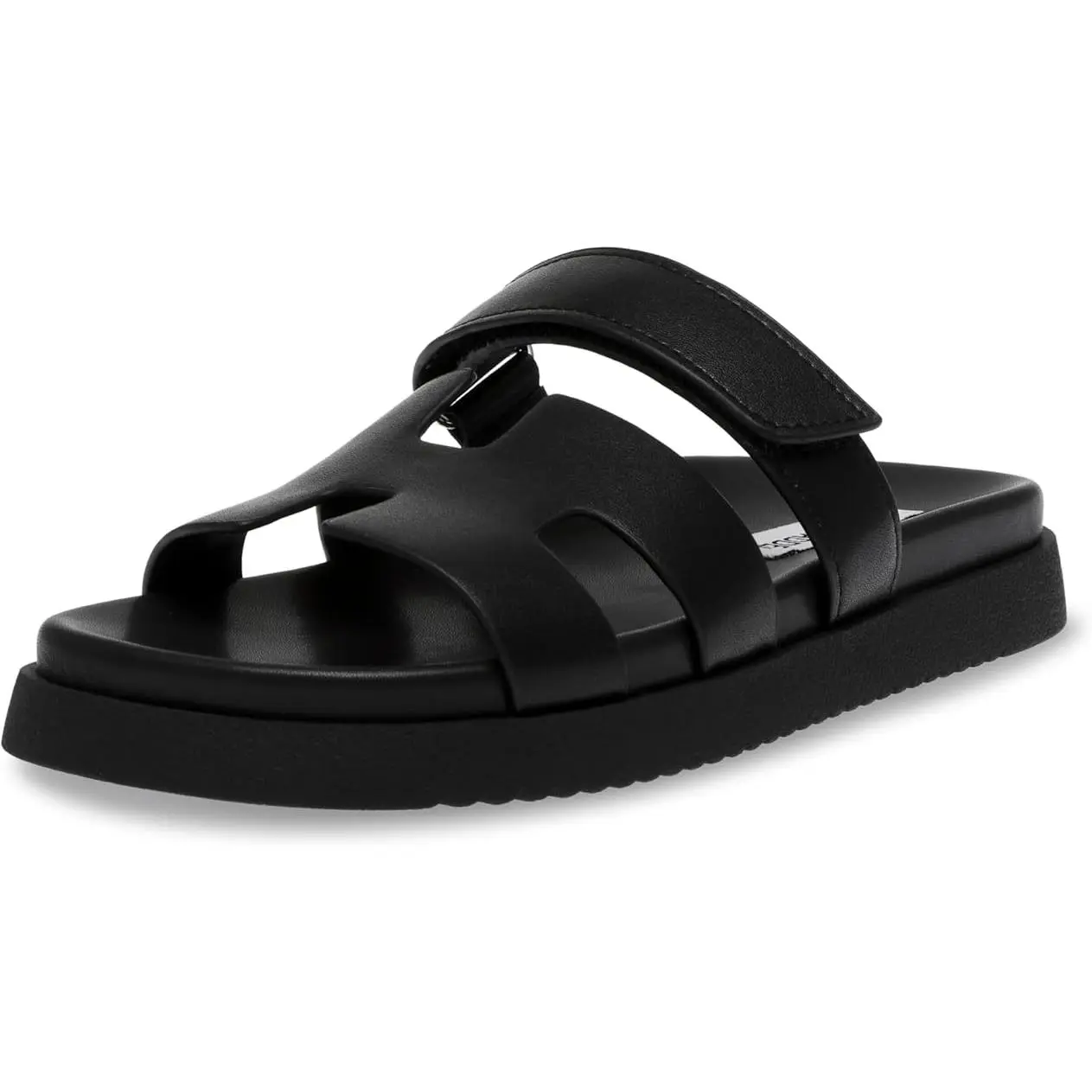 Steve Madden Mayven Womens Slide - Black Leather MAYV01S1-17
