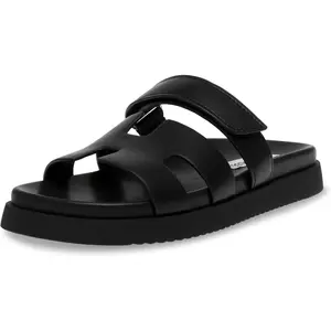Steve Madden Mayven Womens Slide - Black Leather MAYV01S1-17