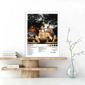 MAC MILLER-K.I.D.S. rap album poster, rap-hip-hop-R&B album wall art, iconic rap album aesthetic decoration, emotional rap aesthetic decoration, modern music art, a gift for rap fans, frameless, Modern Home Decor, Unframed Wall Art
