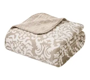 Tahari Home Amari Reversible Printed Plush Throw, 50" x 70"