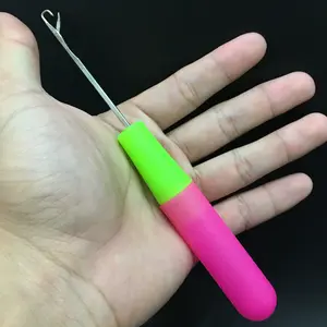 Crochet hair tool specifically for hair weaving