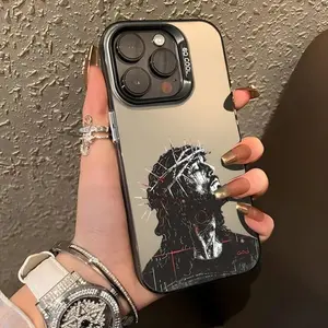 Jesus Son of God Christian Pattern TPU Phone Case - Durable Shockproof Protection Cover for iPhone 11-17, Samsung S21-S25, Ideal Gift for Adults