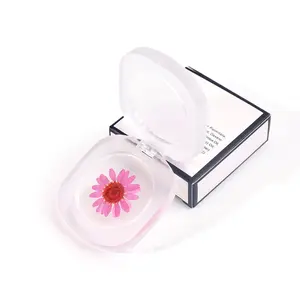 Thermochromic Fruit Jelly Blush Amber Pink Chrysanthemum Long-Lasting Lip & Cheek Tint（Pink Flower）