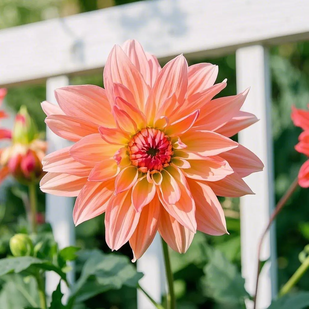 200pcs Mixed Dahlia Seeds – Heirloom, Non-GMO, Fiery Bicolor Blooms, Easy to Grow, Perfect for Home Gardens and Vibrant Displays