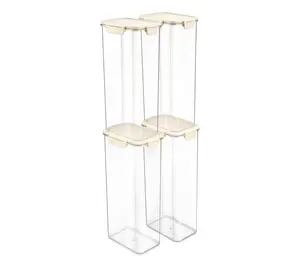Sorbus Airtight Plastic Food Container, 12.6" Extra-Tall -4 Pk