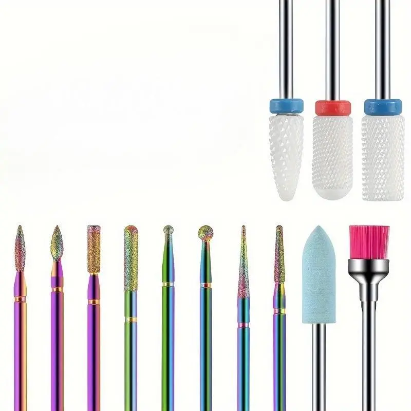 Professional nail drill set - Electric nail files, nails and cuticles, Manicure Brush - Essential nail care tools, Nail Art Tool, DIY Manicure