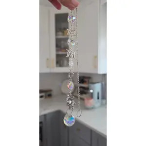 Suncatcher with Crystals Sun, Moon, Stars