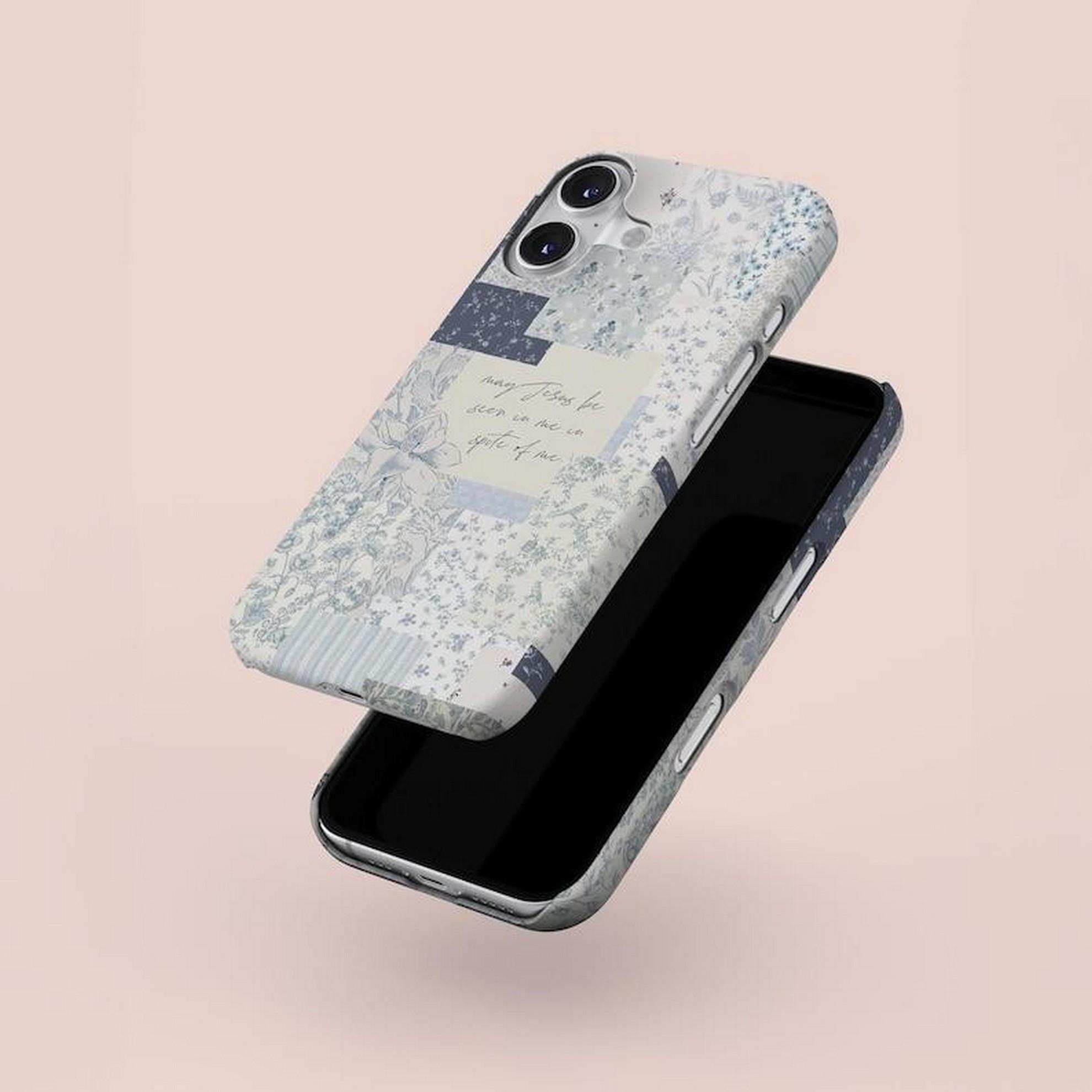 Christian Coquette Phone Case Patchwork Cute Jesus God Bible Verse Cover Religious Gift iPhone 17 16 15 14 13 12 11