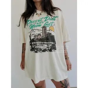 Desert Dust Tee, western cowgirl trendy aesthetic graphic tee, vintage inspired summer t shirt