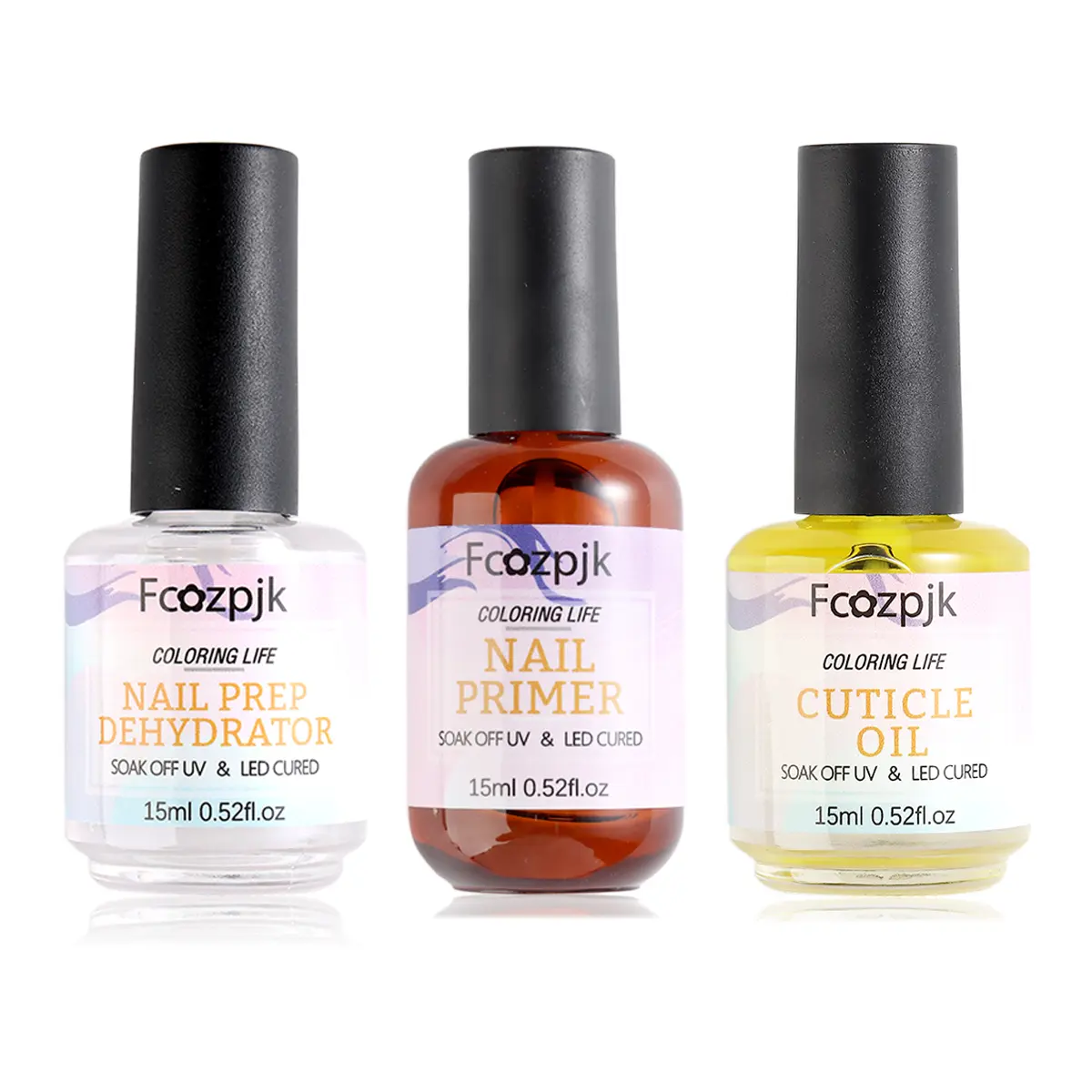 Fcozpjk Nail Dehydrator and Nail Primer with Cuticle Oil Set Air Dry Bonding Primer for Acrylic Nails No Lift Acid-free Nail Prep Dehydrator Natural Cuticle Oil for Nails Manicure Accessories