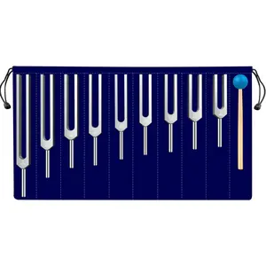 Solfeggio Tuning Fork Set - 9 Tuning Forks  for DNA , Chakra, Sound , Keep , Mind and Spirit in  Harmony.(174 Hz, 285 Hz, 396 Hz, 417 Hz, 528 Hz, 639 Hz etc)