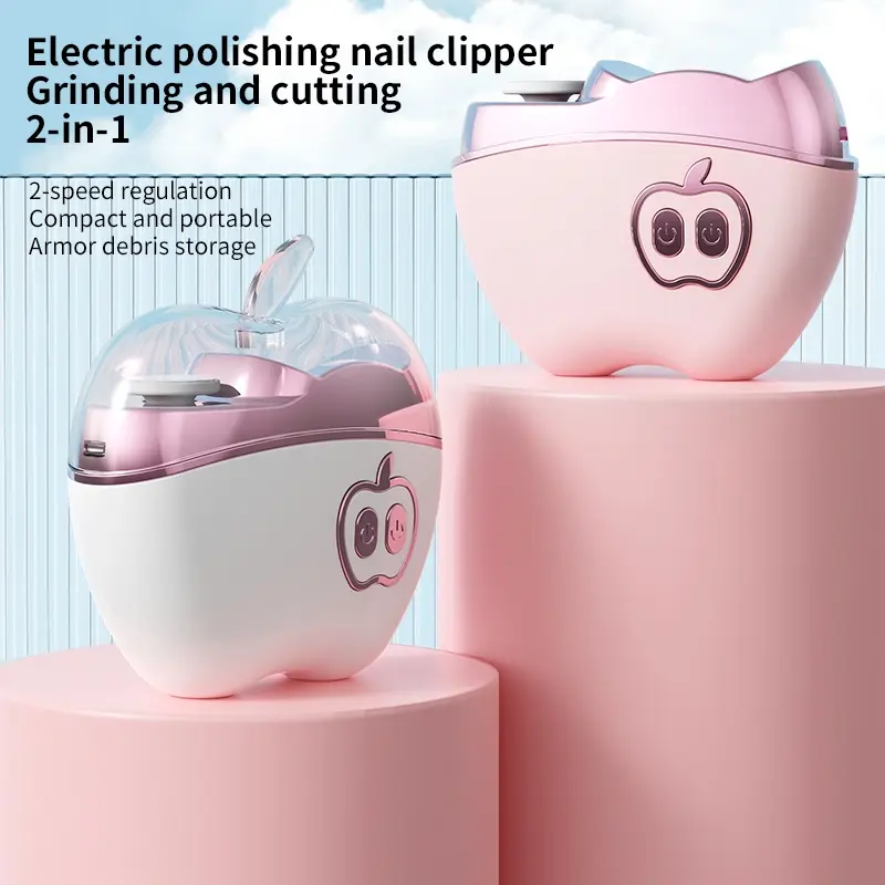 Electric Nail Clipper, 3-In-1 Trimmer & Grinder, 360° Rotating Head, Two Smart Modes, Easy Operation, Holiday Gift, Nail Care Tool, Manicure
