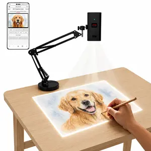 Art Tracing Projector with 360° Flexible Arm - Beginner-Friendly Digital Drawing Tool for Sketching, Painting, Wall Murals and Cookie Decorating