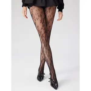 Cider FLORAL FISHNET TIGHTS