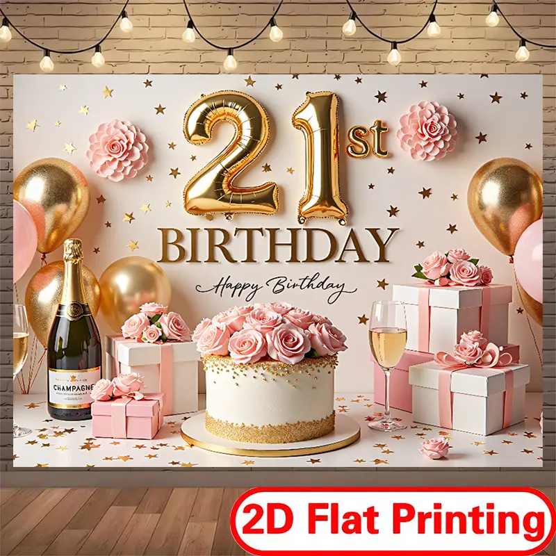 2D Flat Print Polyester Wall Backdrop Picture, Party Decorations Banners for Living Room Home & Festive Supplies,summerwins