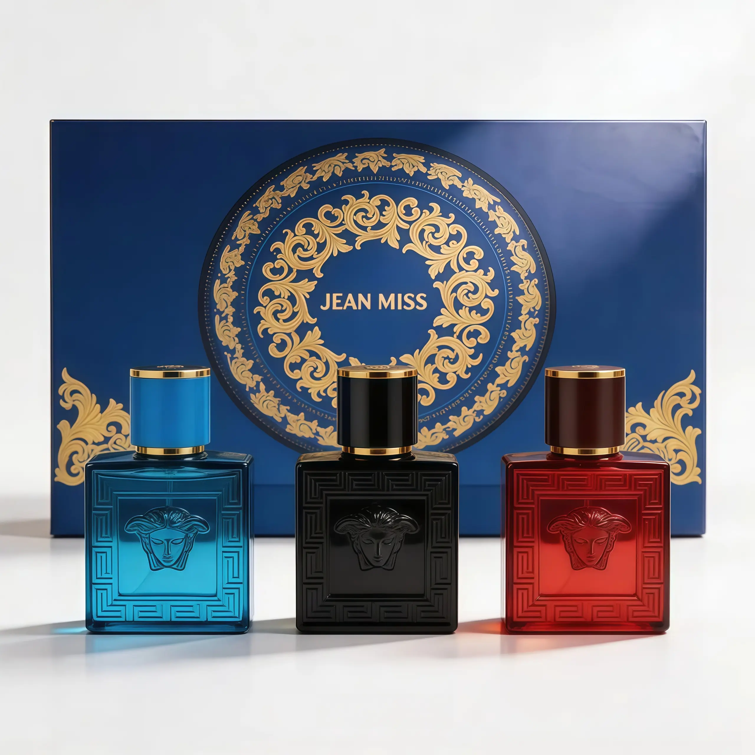JEAN MISS Men's Cologne Gift Set | Vanilla, Tonka Bean & Ambroxan | 30ml * 3-Piece | Long-Lasting Woody Aquatic | Premium Gift for Him | vanilla, colognes, perfume para hombres, perfume for men