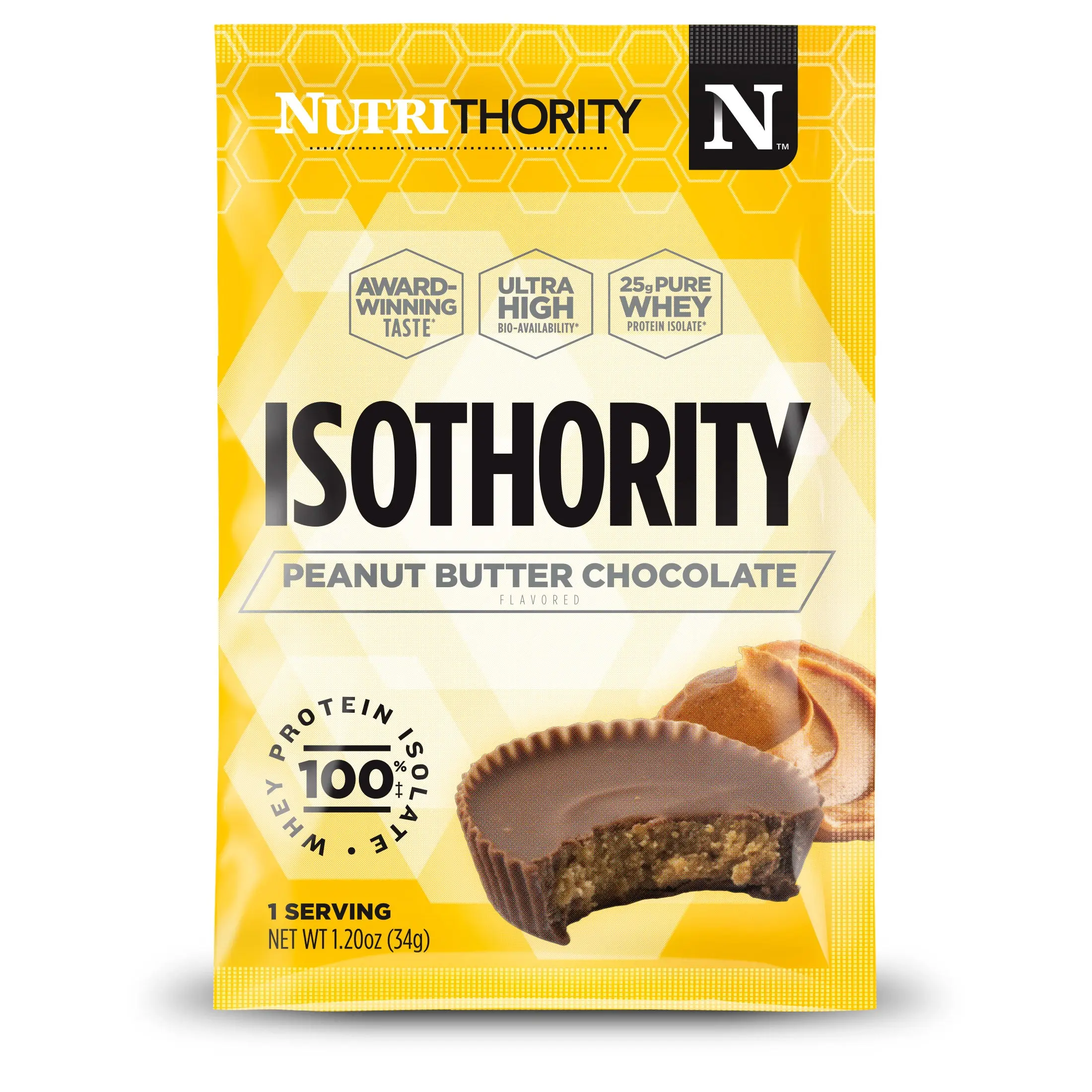 Whey Protein Isolate Single Serve Packet 25g Protein - 4 Flavors, On-the-Go Protein