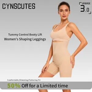 CYNSCUTES Shapewear Sculpting Shorts for Women Seamless High Waisted Body Shaper Thigh Slimming Underwear