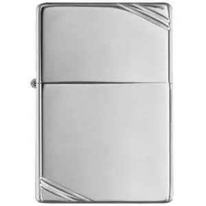 Zippo 260 Windproof Lighter Vintage High Polish Chrome with Slashes