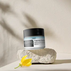 VGO 7-Fold Multi-Effect Skin Repair Cream Moisturizer - Flawless, Soothing, Silky Glow for All Skin Types, Hydration & Rejuvenation with Ceramides, Glycerin, Quick Absorption (USA)