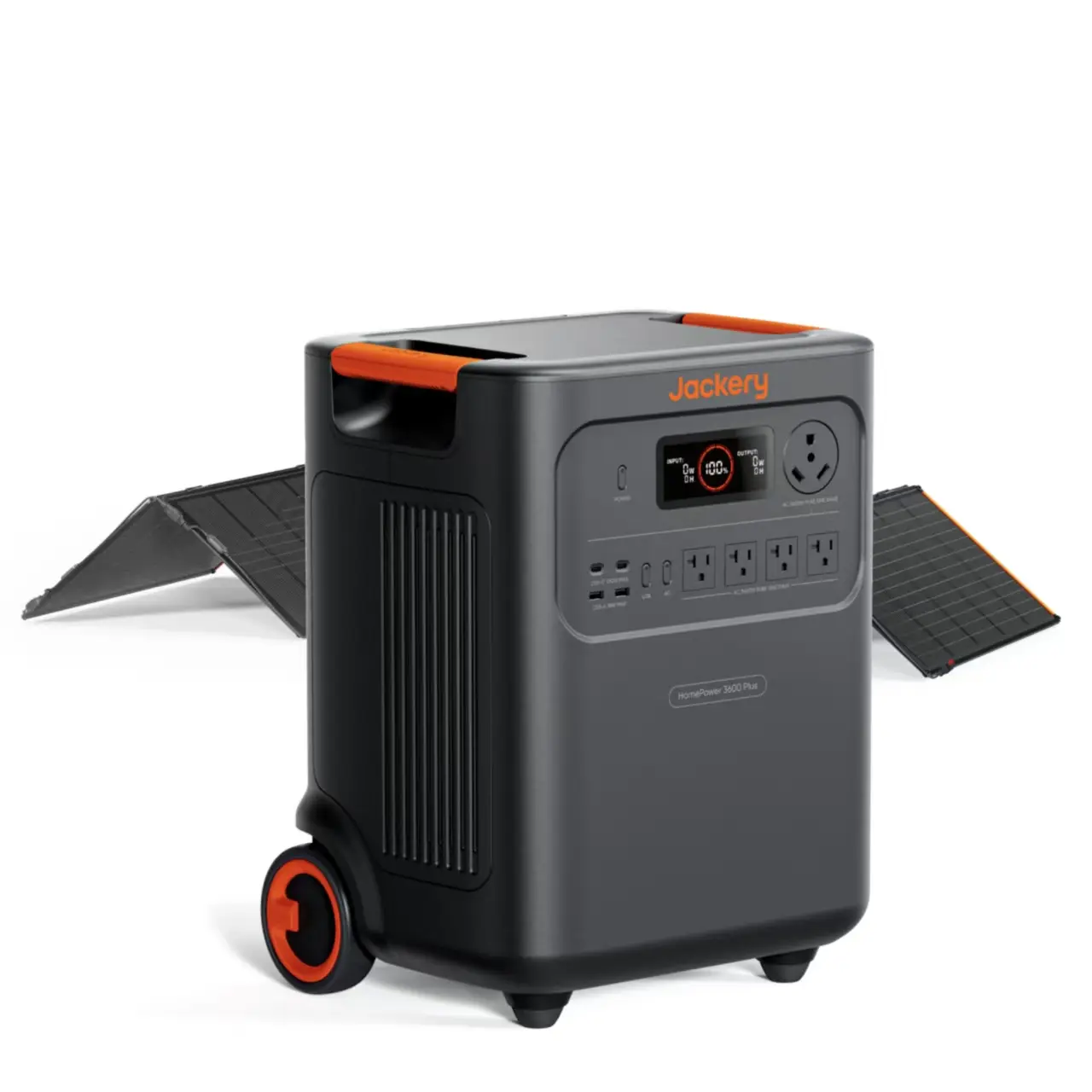 Summervibes: Jackery HomePower 3600 Plus Portable Power Station and 500X Solar Panel, 3580Wh Solar Generator, 3600W AC Output for Emergencies, Power Outages, Camping