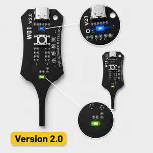 New Upgraded V2.0 Inductance Tester, Motherboard Coil Tester, Electronic Circuit Board Inductor Detector for Phone Motherboard Component Repair, Electromagnetic Induction Quick Fault Check Tool