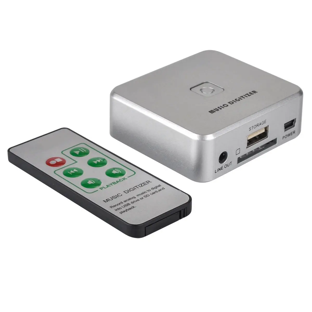Music Digitizer CD Recorder for Music Audio Capture Device Cassette MP3 Recorder Converter with 3.5mm & RCA Line Input