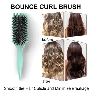 Ergonomic Curly Hair Styling Comb - Detangler Brush, Detangle & Define Curls with Ease, Minimal Pulling, Perfect for Wavy & Curly Hair, Ideal Christmas & Halloween Gift