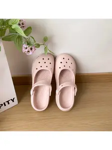 Cross ballet shoes, sandals, clogs, women's non-slip sandals, flat summer beach shoes, casual nurse slippers
