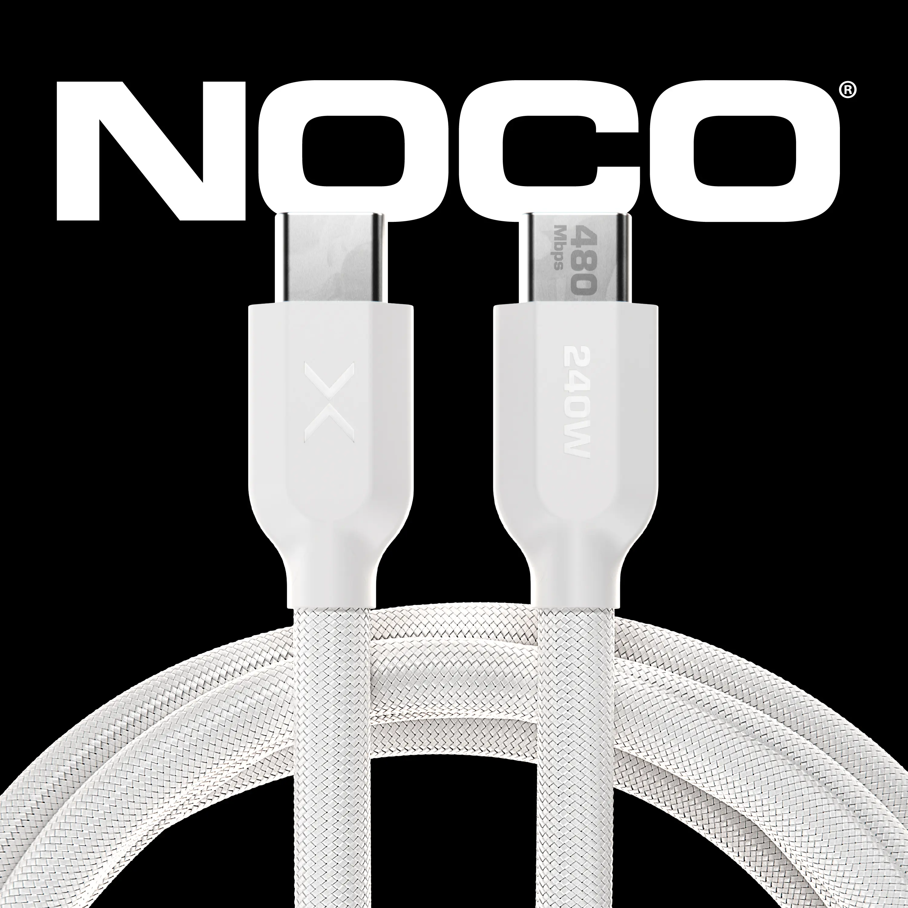 NOCO XGrid XC2: 6 Foot – 240W USB-C to USB-C Cable – USB-IF Certified, E-Marker Chip, 480Mbps Data