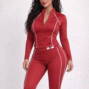 S-1150B SculptFit Track Set – Contour Zip Jacket & Legging Set