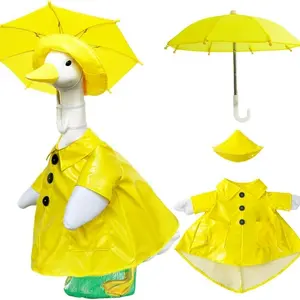 The porch goose is dressed in 23 inches, with a raincoat and an umbrella, and the garden statue is decorated with easy-to-wear clothes, Garden Accessories, Outdoor