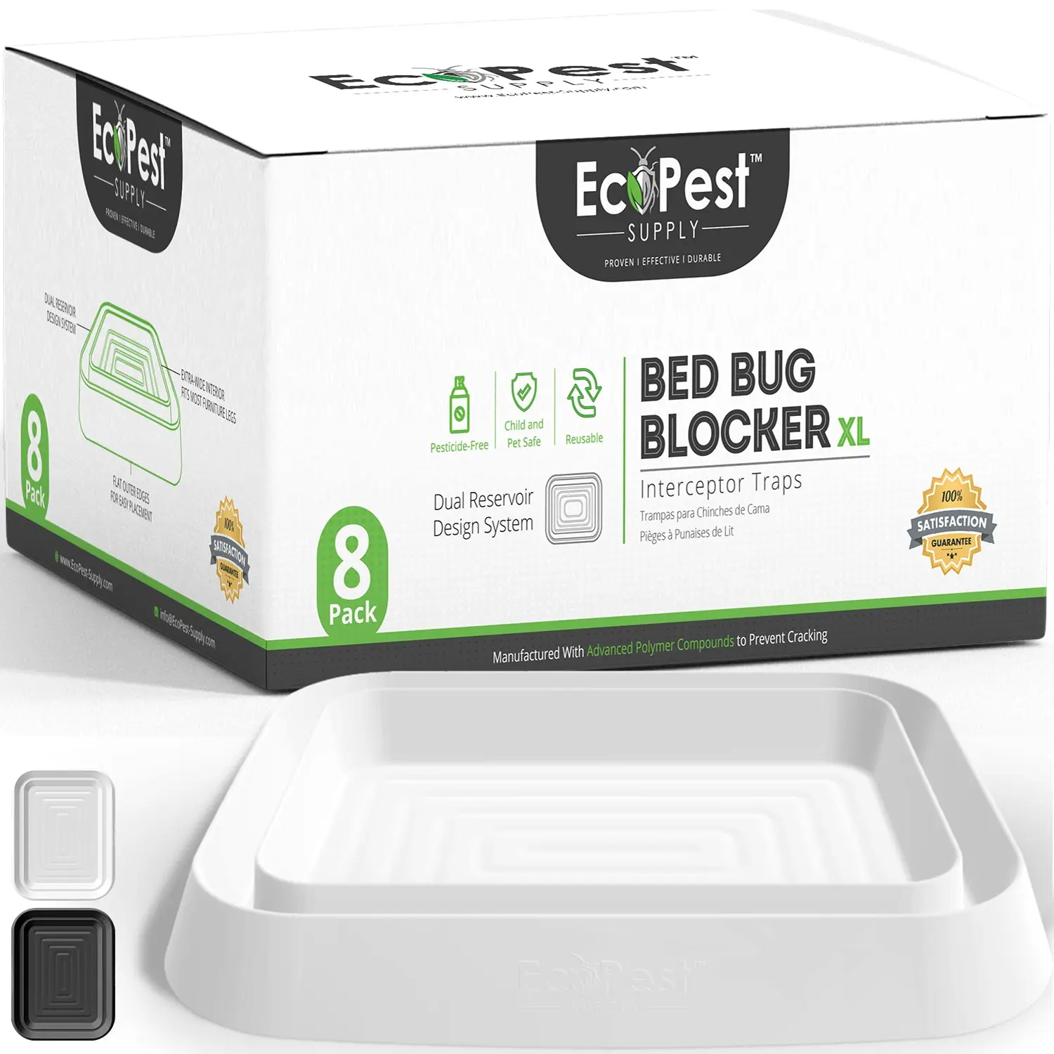 Bed Bug Blocker (XL) — 8 Pack | Interceptors, Monitors, and Traps