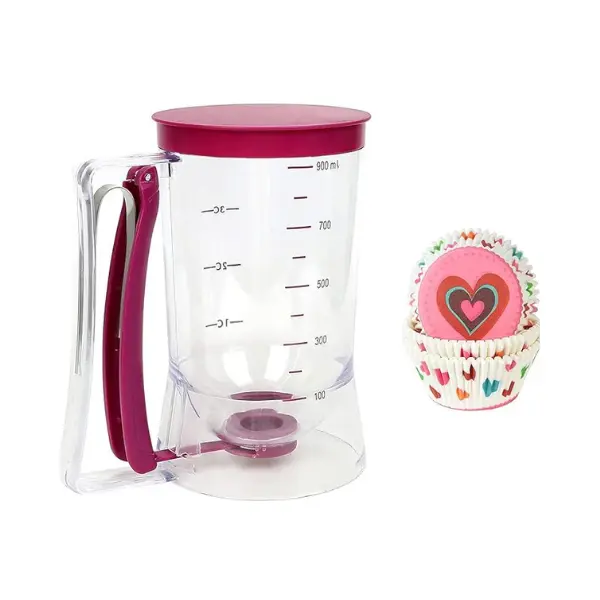 Manual Batter Measuring Dispenser With Handle, Kitchen Accessories Batter Dispenser, Household Kitchen Gadgets For Baking, Utensils Bakeware
