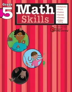 USED-Math Skills: Grade 5 (Flash Kids Harcourt Family Learning) by Editors, Flash Kids (Paperback)