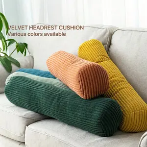 1 Piece 13.8 Inch Striped Cylinder Pillow, Sofa and Bed Body Cushion, Decorative Pillow for Living Room Bedroom Nursery Decoration, Home Decorative Cushion