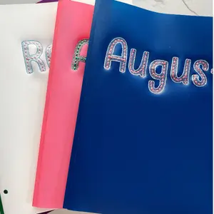 Embroidered Back To School Folders