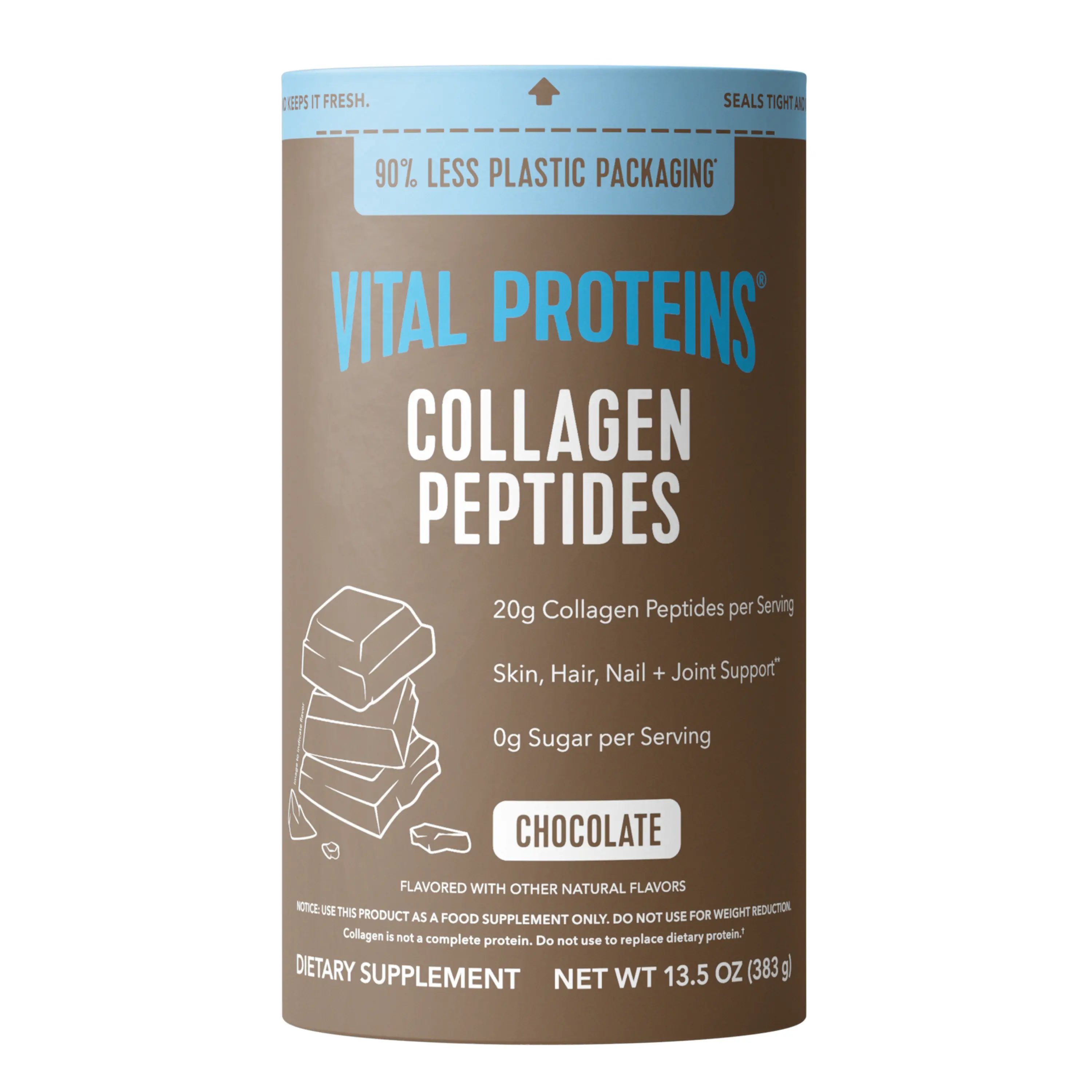 Vital Proteins Chocolate Collagen - Peptides Powder Supplement | 13.5 oz, Supports Hair, Nail, Skin, Bone and Joint Health Vital Proteins Chocolate Collagen - Peptides Powder Supplement | 13.5 oz, Supports Hair, Nail, Skin, Bone and Joint Health