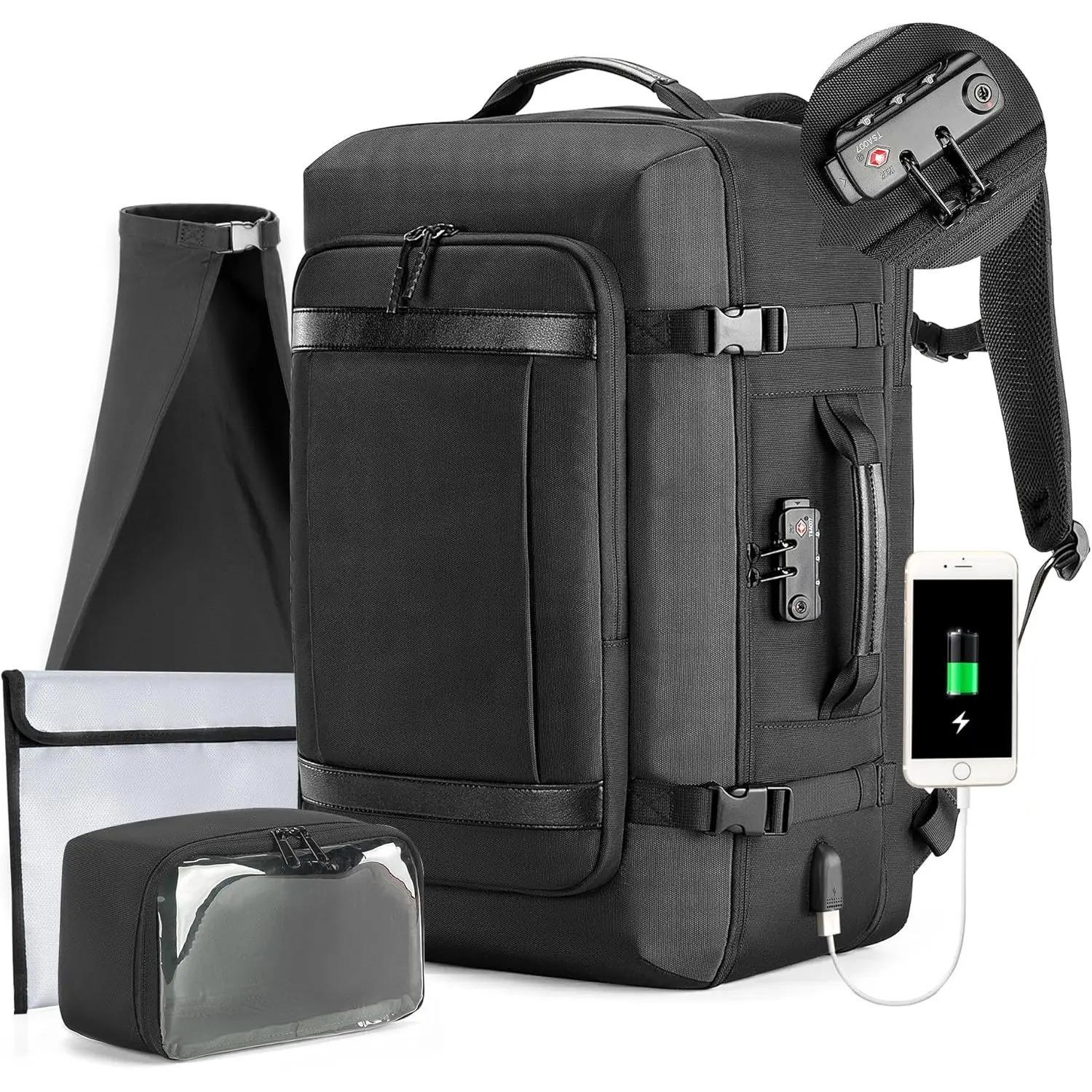 VGOAL Expandable Travel Backpack Carry-on Flight Approved Daypack Weekender Luggage Briefcase Soft Outdoors Usage Made in China