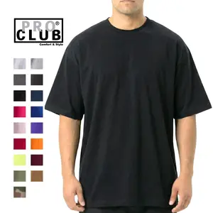 PROCLUB Men's Comfort Cotton Short Sleeve T-Shirt Casual Thin Shirts 5.8oz Midweight 100% Natural USA Cotton Relaxed Fit Durable Reinforced Stitching