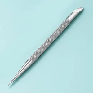 1 Pcs Double-ended Stainless Steel Cuticle Pusher Nail Manicures Remover Manicure Sticks Nail Art Tools