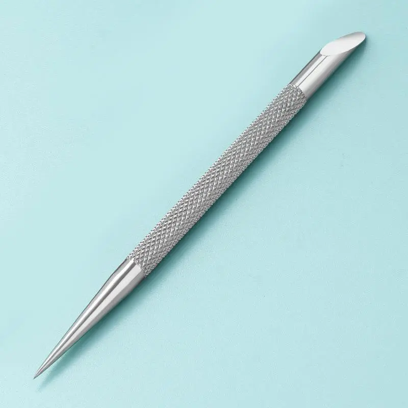 1 Pcs Double-ended Stainless Steel Cuticle Pusher Nail Manicures Remover Manicure Sticks Nail Art Tools Nail Care Nail Care Product