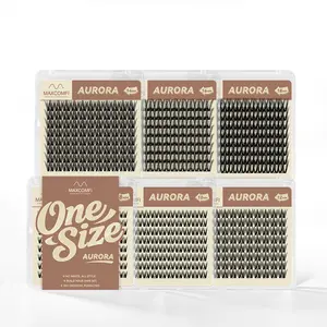 MaxComfi Aurora Style False Eyelashes with Length Lock One Size Aurora Lashes Clusters