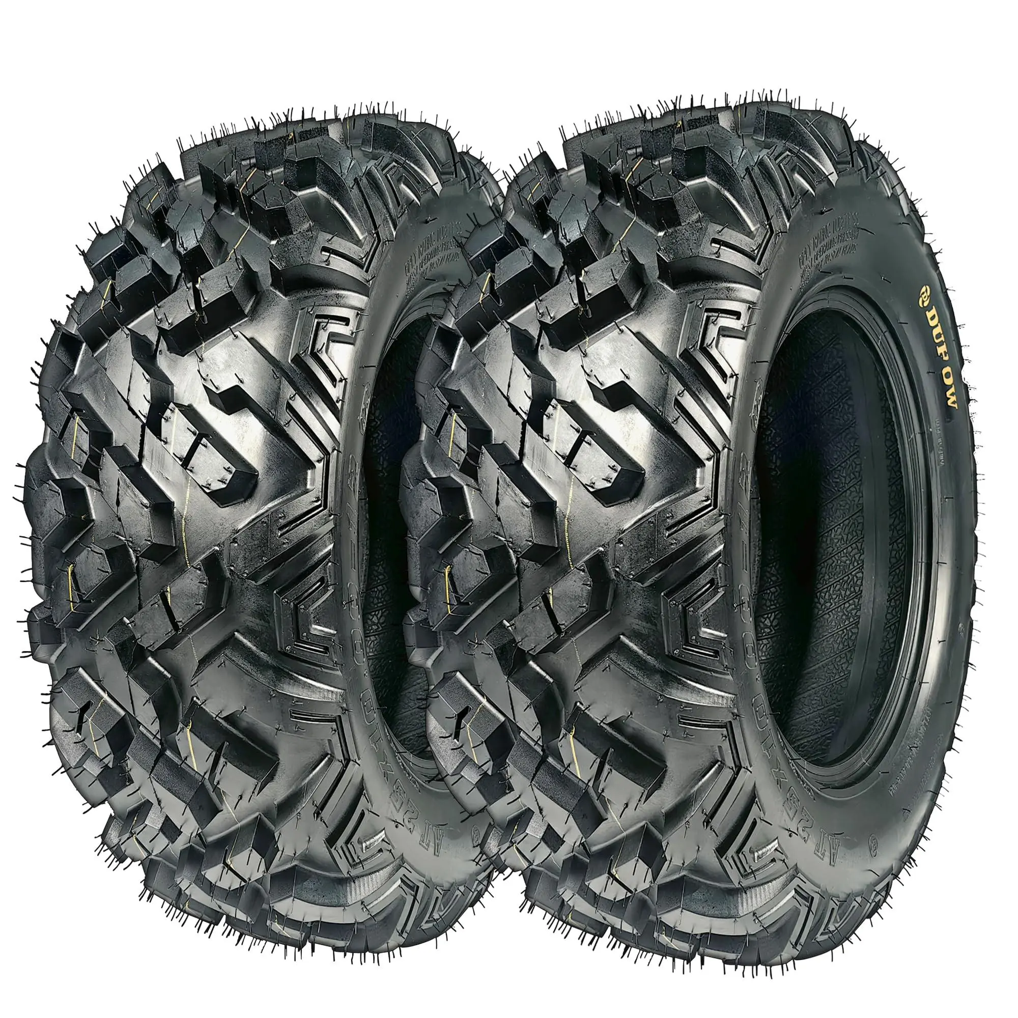 GAOMON AT25x10-12 ATV Tires ATV＆UTV Trail Sand Off-Road Tires 25x10-12, All Terrain Tires 18mm Tread Depth 25x10-12, 6 PR, Tubeless 2PCS