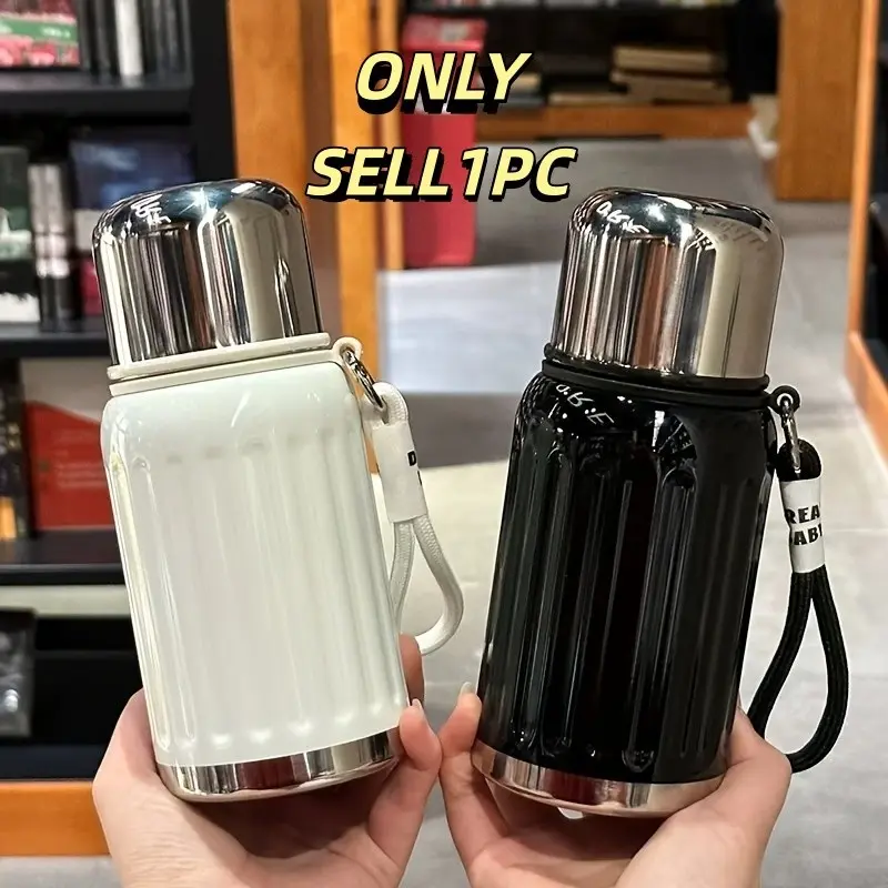 450ML Stainless Steel Vacuum Insulated Water Bottle, Flasks, Leak Proof Thermos, Skinny Vacuum Flask, Stainless Steel Thermal, Insulation Drinkware, Leak-Proof Design, Portable, Keeps Hot and Cold, Ideal for Work, Study, Camping, Sports, Travel