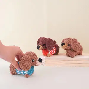Loppy Puff - DachShund Dog Crochet, Stuffed Animal Crochet, Amigurumi Crochet, Dog Amigurumi