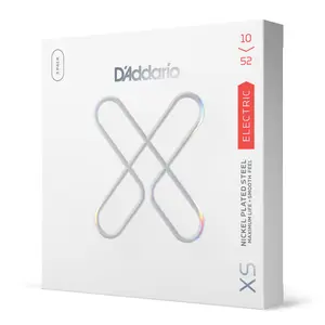 D'Addario 10-52 Light Top/Hvy Btm, XS Nickel Electric Guitar Strings 3-Pack